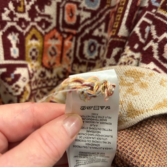 New Anthropologie Mock T neck Sweater in pink combo. - Picture 6 of 7